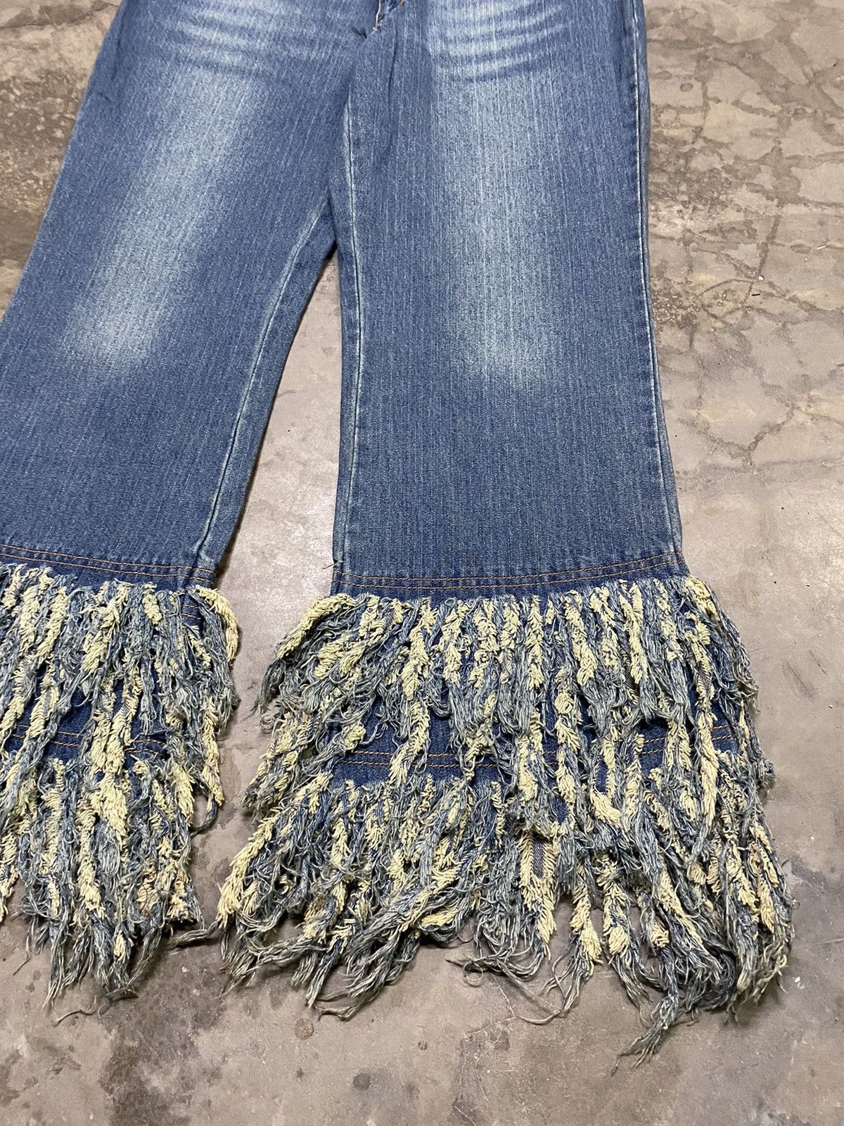 Beauty Beast × Japanese Brand Rare Flare Vintage 80s Hippie Style Baggy Jeans Size US 32 / EU 48 - 4 Thumbnail