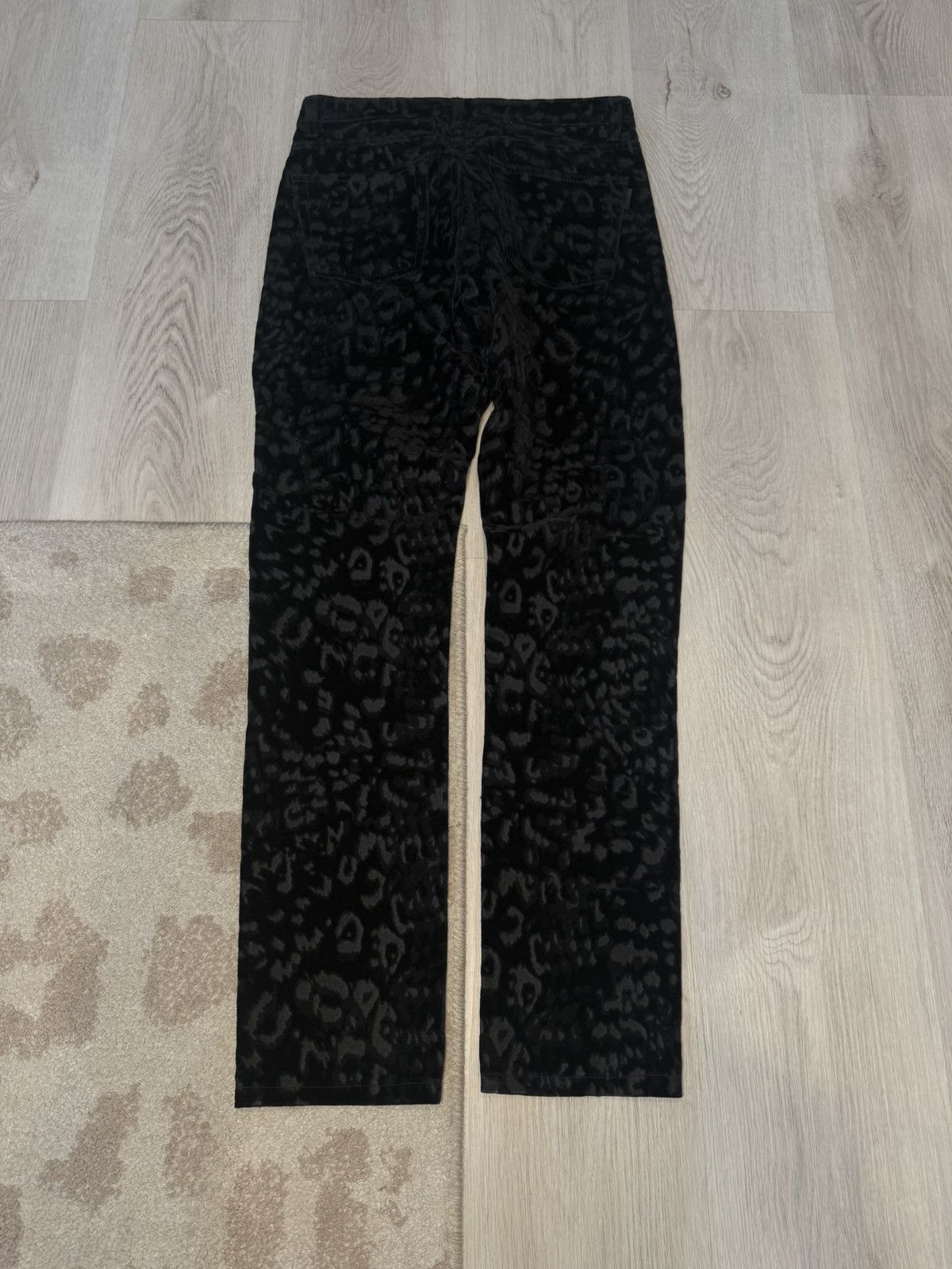 Saint Laurent Paris s/s 2018 velvet leopard denim!! Size US 28 / EU 44 - 4 Thumbnail