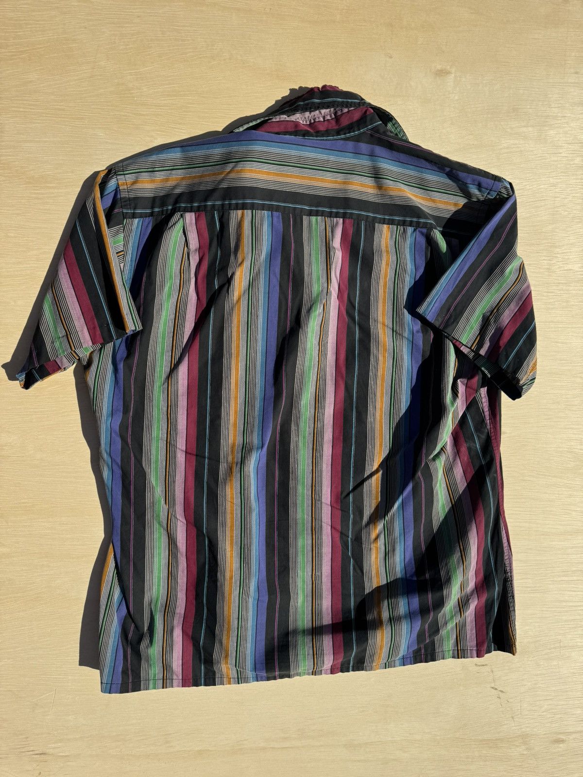 Christian Dior Monsieur × Designer × Vintage Vintage Christian Dior Striped Neon Button Up Shirt Size US L / EU 52-54 / 3 - 7 Thumbnail