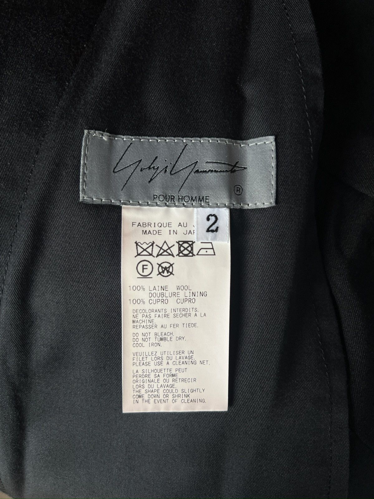Yohji Yamamoto Yohji Yamamoto Pour Homme Wool Cropped Wide Suspender Pants Size US 30 / EU 46 - 15 Thumbnail