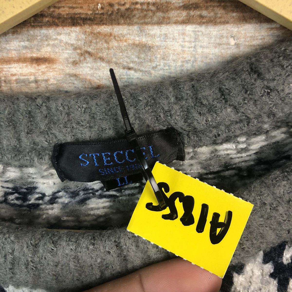 Japanese Brand Steccel Grey vintage Knitwear #A1855 Size M / US 6-8 / IT 42-44 - 9 Thumbnail
