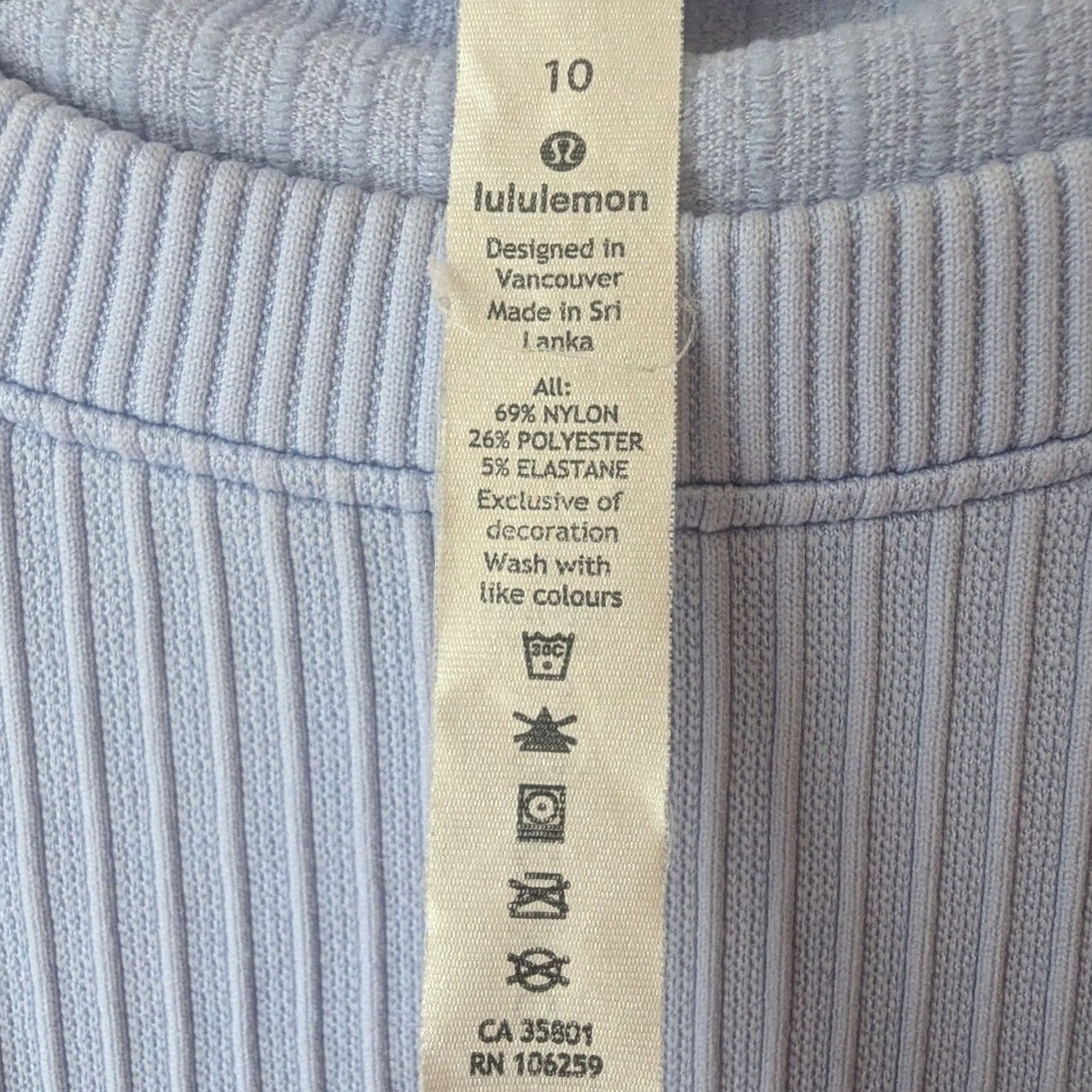 Lululemon Lululemon Light Blue Pullover Top Womens Sz 10 Activewear Athletic Performance Size L / US 10 / IT 46 - 4 Thumbnail
