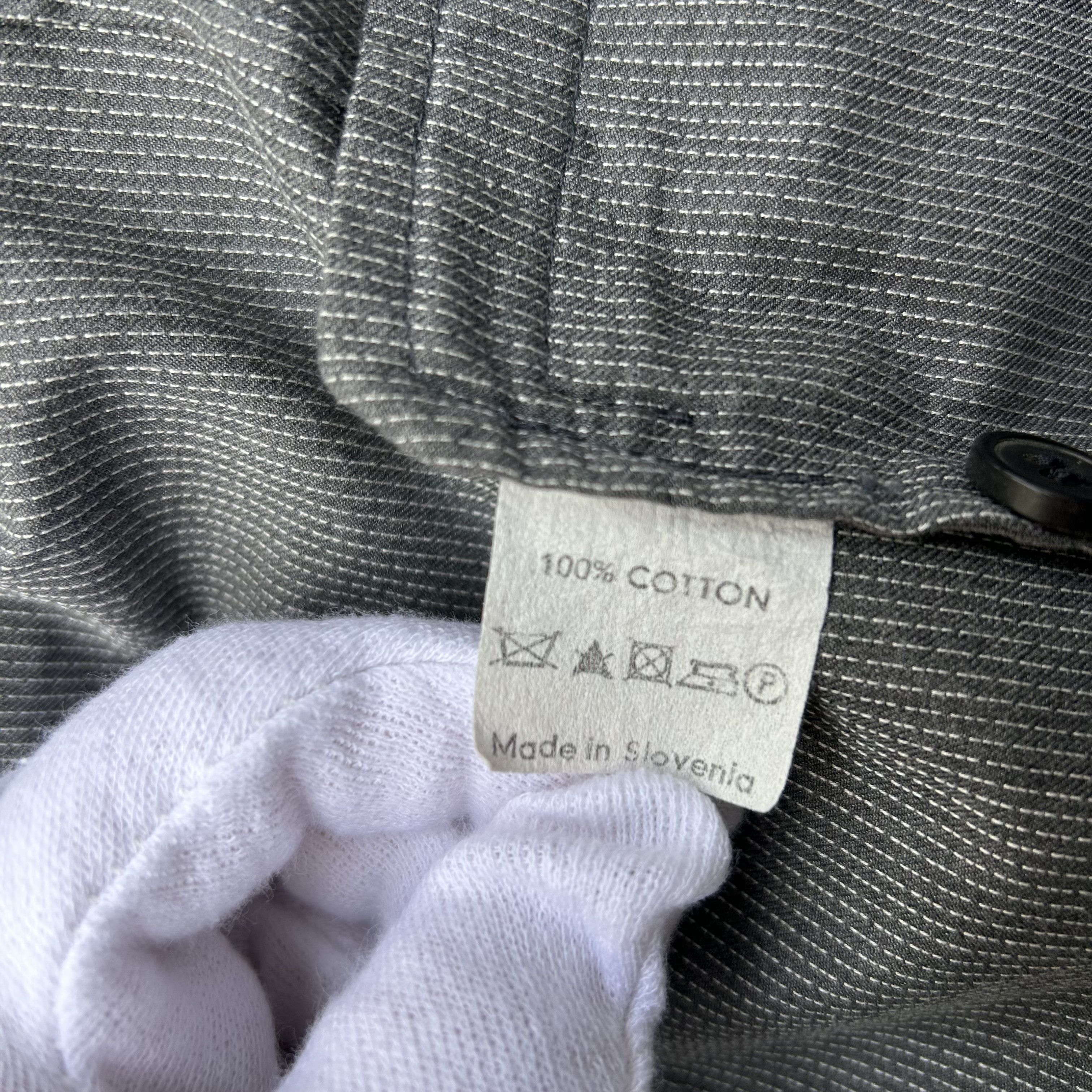 Dries Van Noten Dries van Noten Light Grey Unlined Patterned Blazer Jacket Size 50R - 7 Thumbnail
