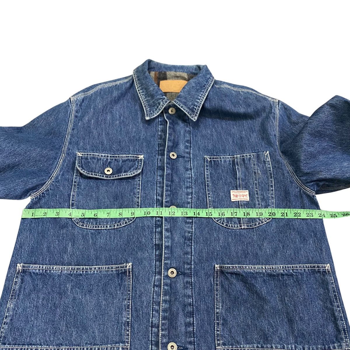 Levi's × Levi's Vintage Clothing × Vintage Vintage Levis Blanket Lining Denim Chore Jacket M Size Size US M / EU 48-50 / 2 - 13 Thumbnail