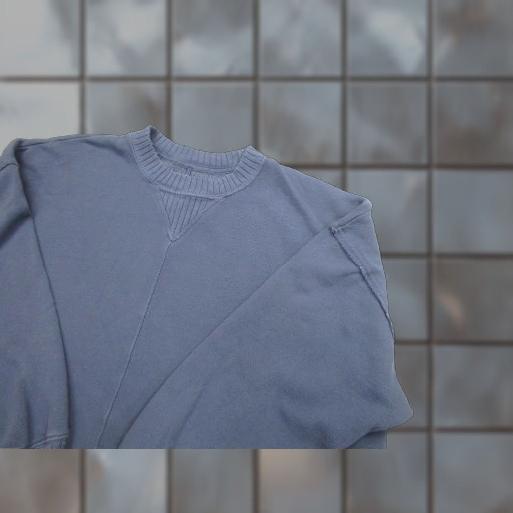 Vintage Aerie Sweatshirt Womens Small Blue Crewneck Terry Oversized Pullover cozy baggy Size S / US 4 / IT 40 - 1 Thumbnail