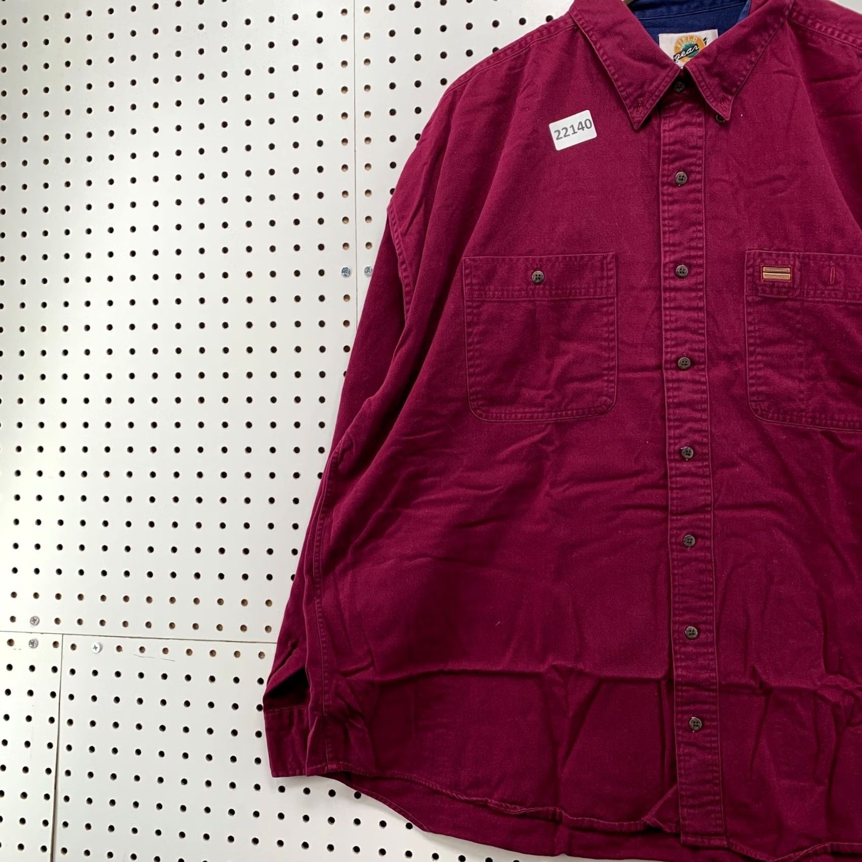 Vintage Field Gear Button Down Shirt Purple Long Sleeve Mens 2XL Pocket Size US XXL / EU 58 / 5 - 3 Thumbnail