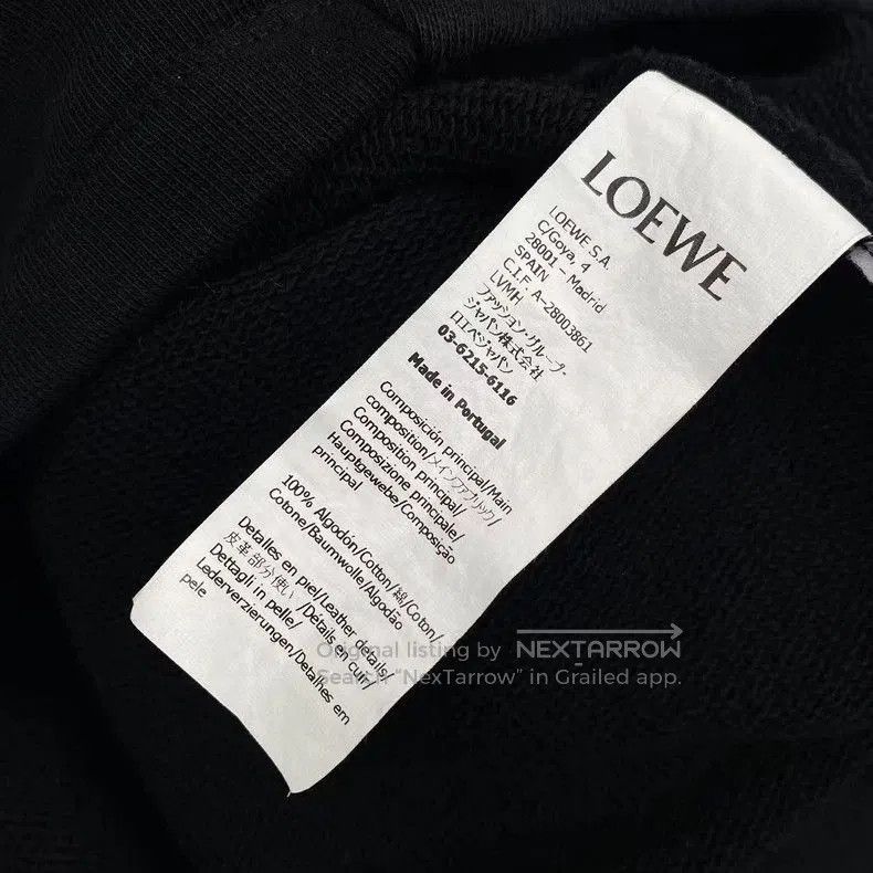 Loewe Loewe Cotton Chest Logo Short Hoodie. Size US M / EU 48-50 / 2 - 6 Thumbnail