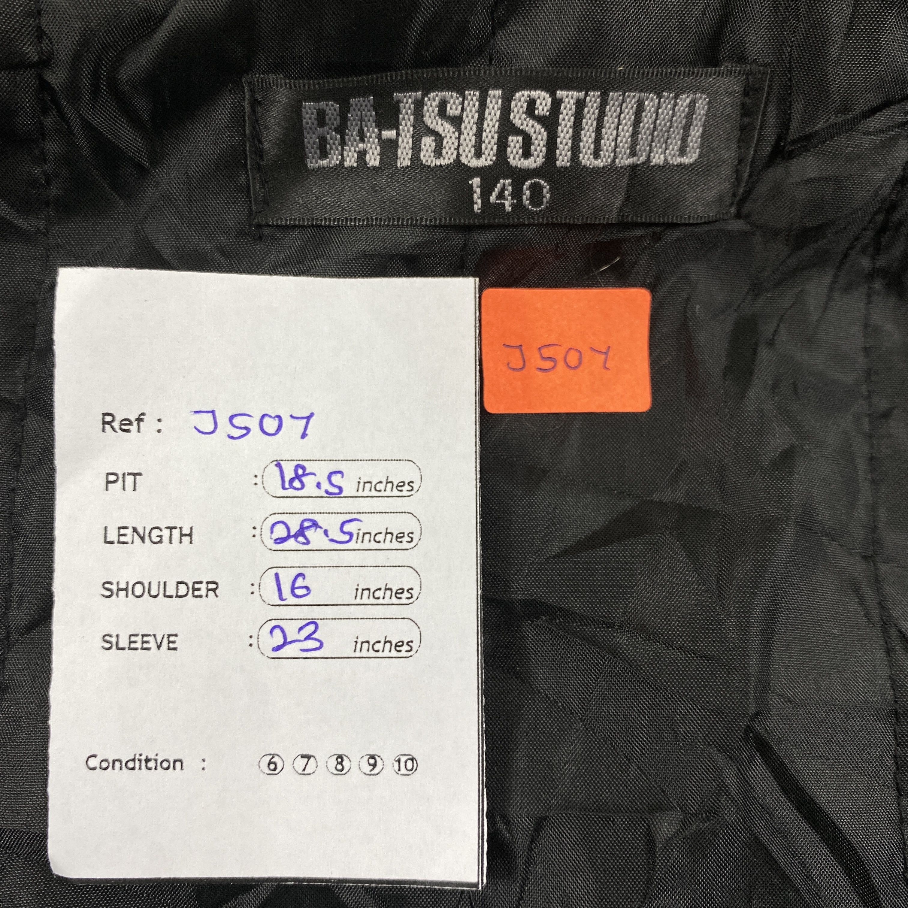 If Six Was Nine Vintage BA-TSU STUDIO Puffer Hoodie Black Jacket- J507 Size US XS / EU 42 / 0 - 7 Thumbnail