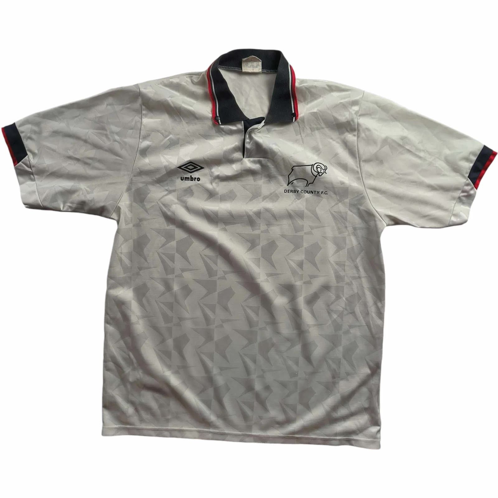 Umbro Derby County 1989-91 Umbro home football jersey size L Size US L / EU 52-54 / 3 - 1 Thumbnail