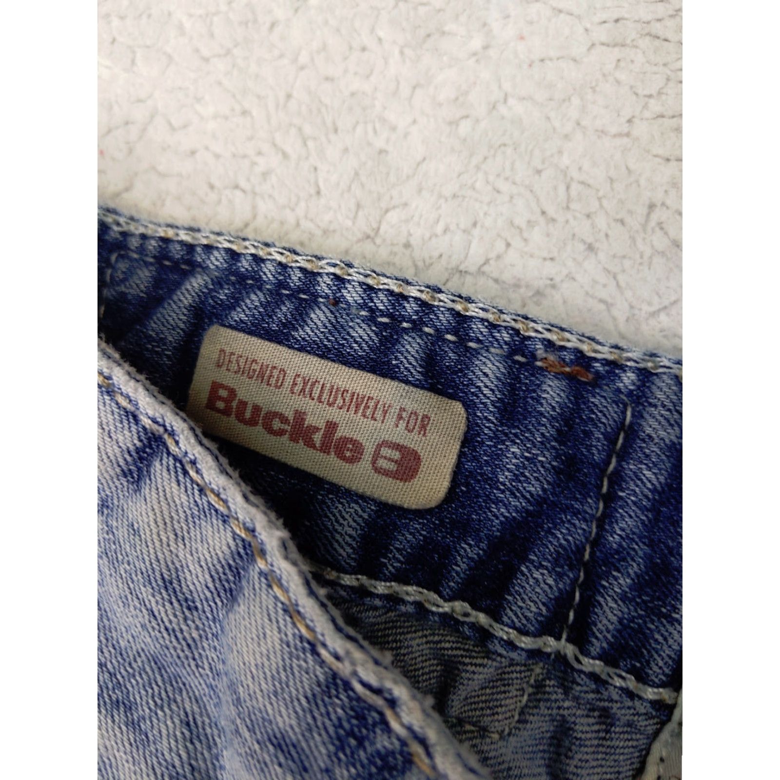 Vintage Big Star Pioneer Jeans Mens 29x29 Light Acid Wash Blue Denim Slim Straight Zip Fly Button Waist 29in Mens Size US 29 - 7 Thumbnail