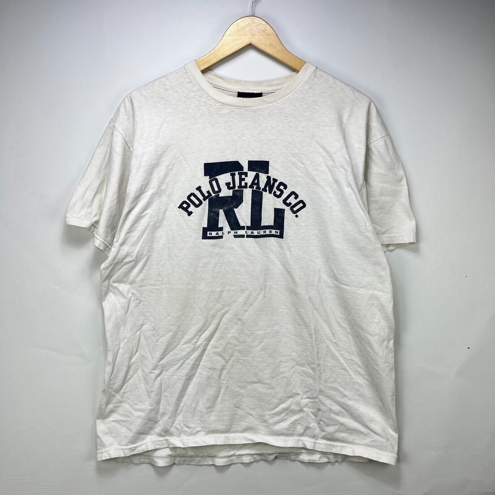 Ralph Lauren × Vintage Vintage 90s Polo Ralph Lauren Jeans T Shirt Medium Size US M / EU 48-50 / 2 - 1 Thumbnail