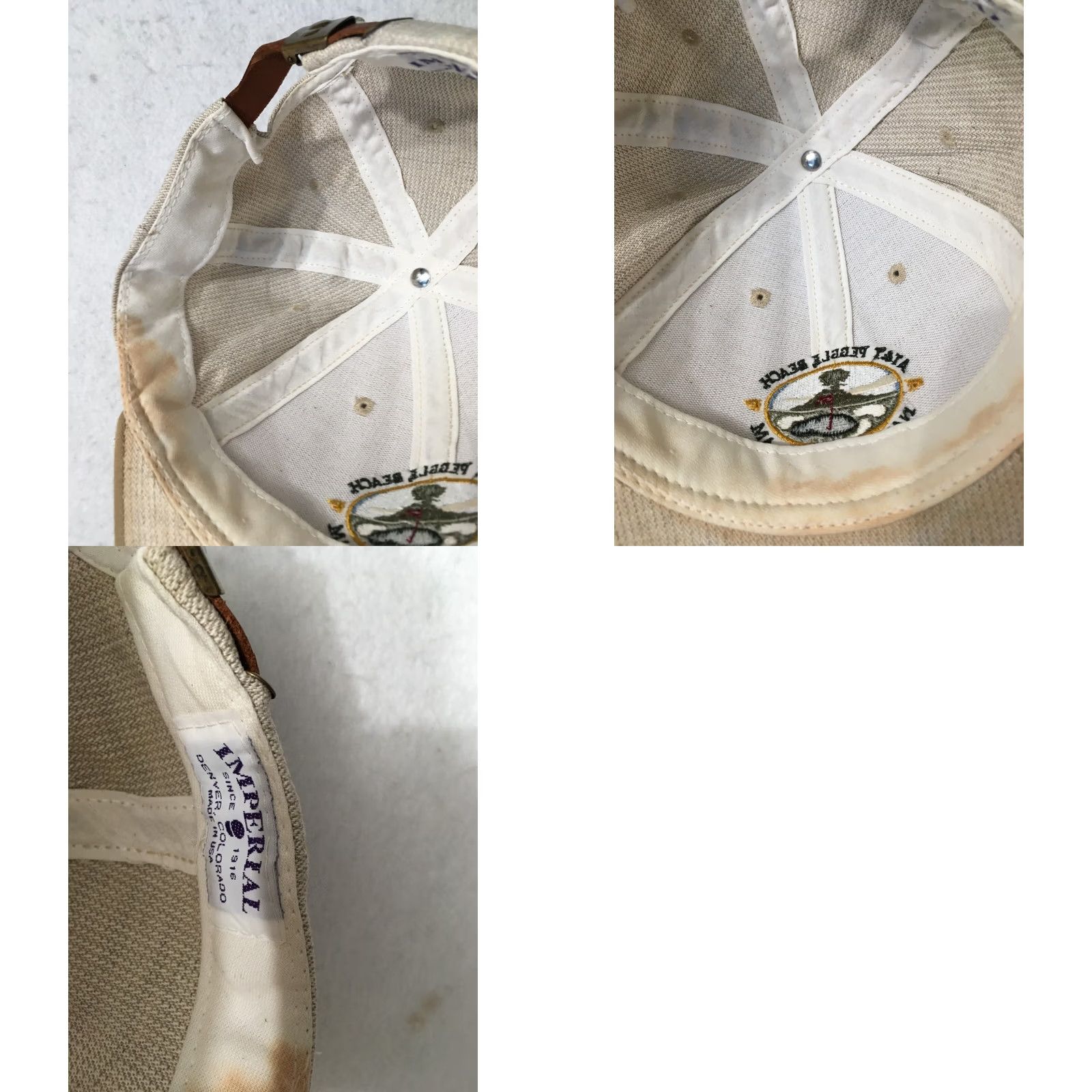 Imperial AT&T Pebble Beach National Pro-Am Hat 1997 official with staff badge Size ONE SIZE - 9 Thumbnail