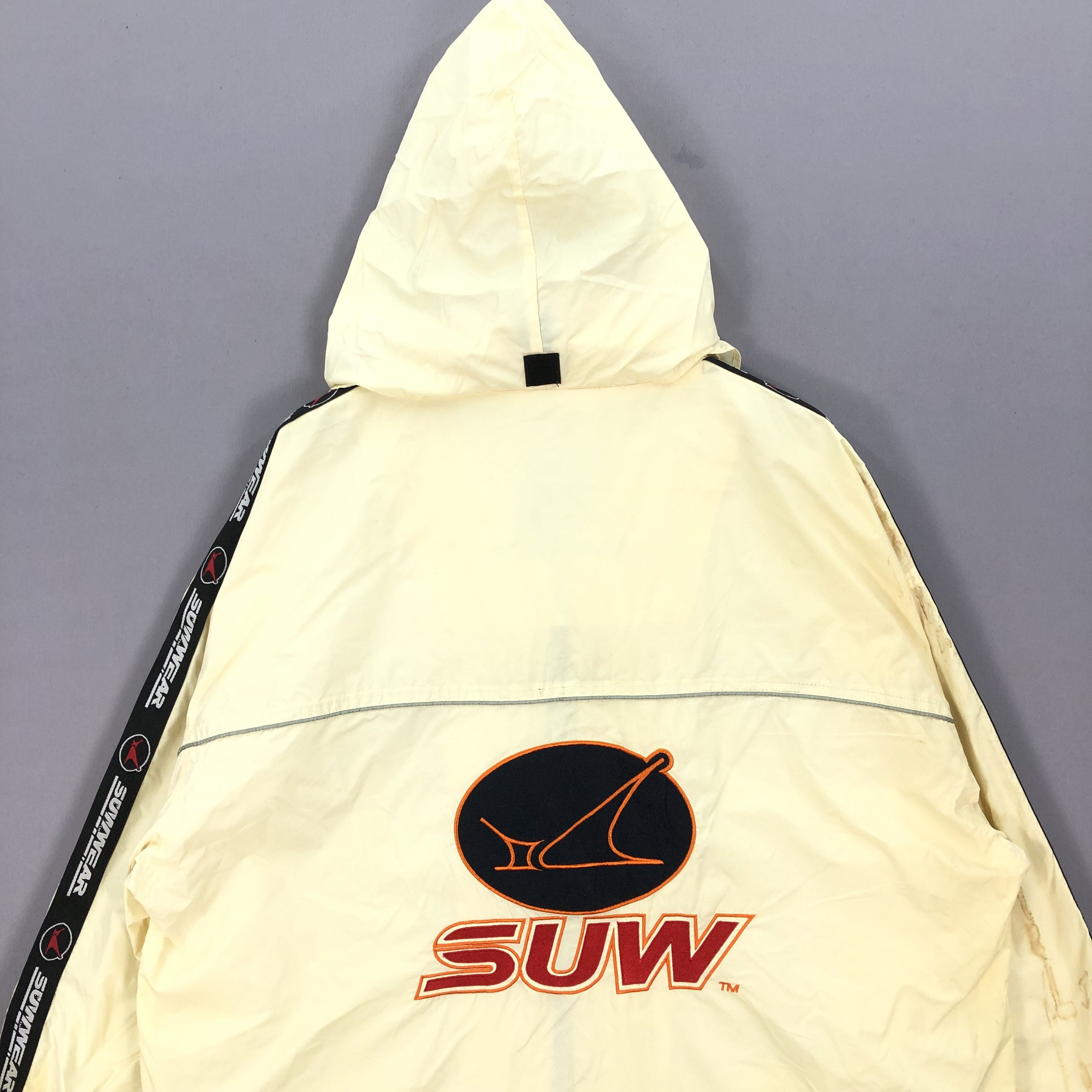 Japanese Brand × Vintage Vintage 90s Suw Gear Hoodie Windbreaker Jacket Size US XXL / EU 58 / 5 - 12 Thumbnail