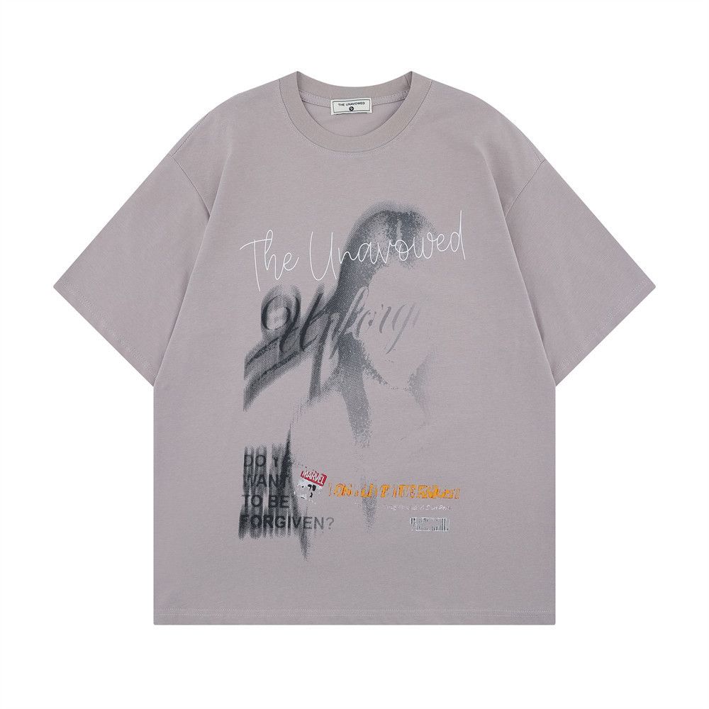 Japanese Brand × Vintage Men's loose casual round neck silhouette printed T-shirt y2k Size US M / EU 48-50 / 2 - 1 Thumbnail