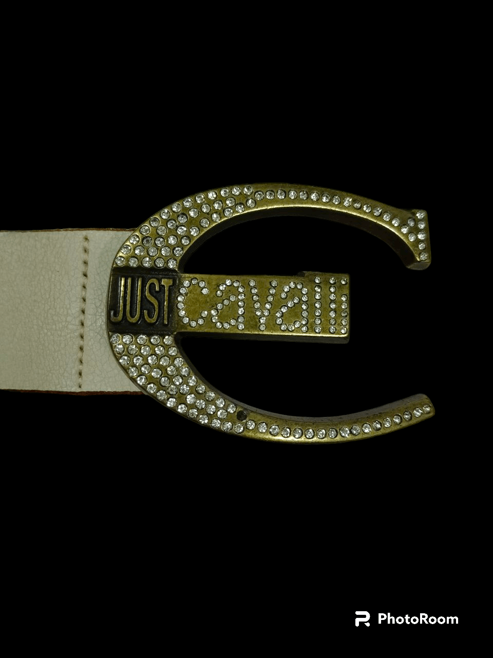 Just Cavalli × Roberto Cavalli JUST CAVALLI SWAROVSKI BUCKLE LEATHER (SIZE 28-32 INCH) Size ONE SIZE - 4 Thumbnail