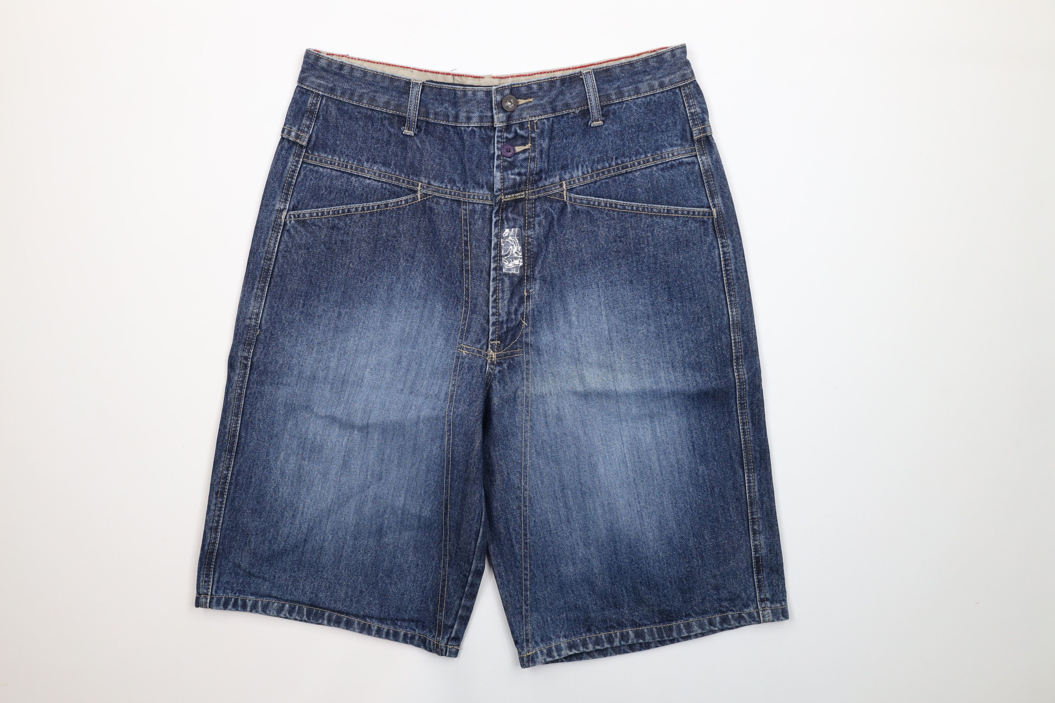 Marithe + Francois Girbaud × Vintage NOS Vintage 90s Marithe Francois Girbaud Denim Jean Shorts Size US 32 / EU 48 - 1 Thumbnail