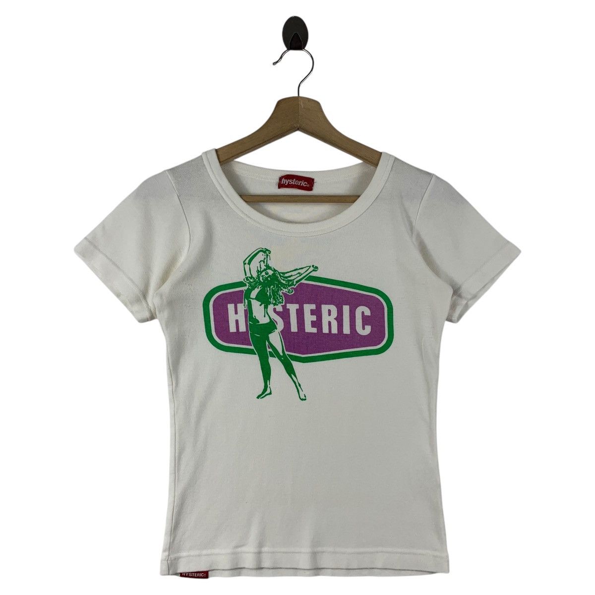 Hysteric Glamour × Japanese Brand × Vintage Vintage HYSTERIC GLAMOUR big spellout printed tee Size XS / US 0-2 / IT 36-38 - 1 Thumbnail
