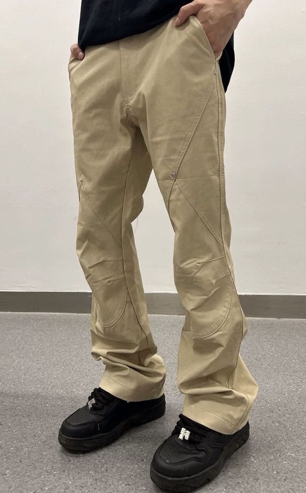 Japanese Brand × Vintage Avant garde studded pu leather flare pants Size US 28 / EU 44 - 4 Thumbnail