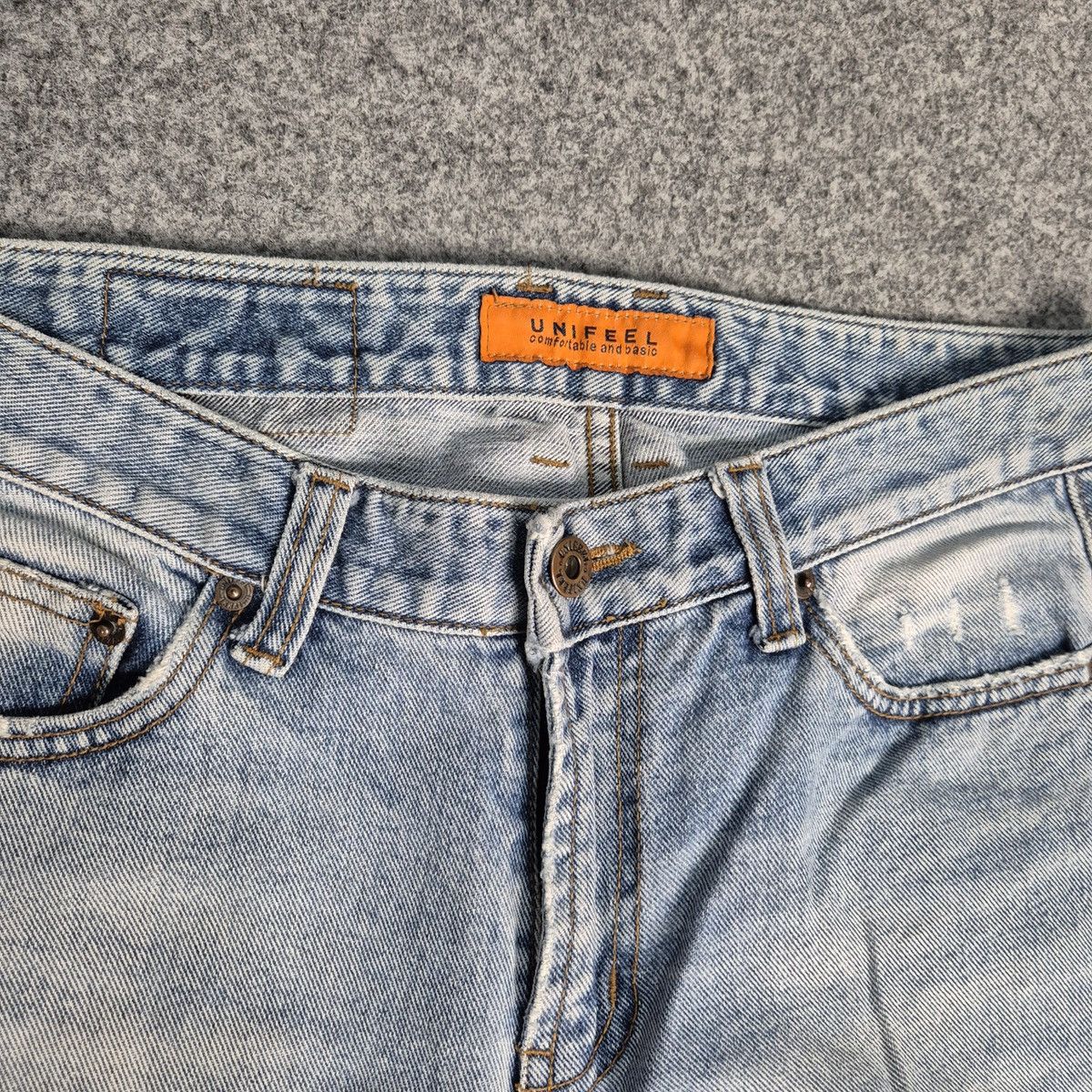 Japanese Brand Unifeel patchwork studded jeans looks like capital Size US 30 / EU 46 - 5 Thumbnail