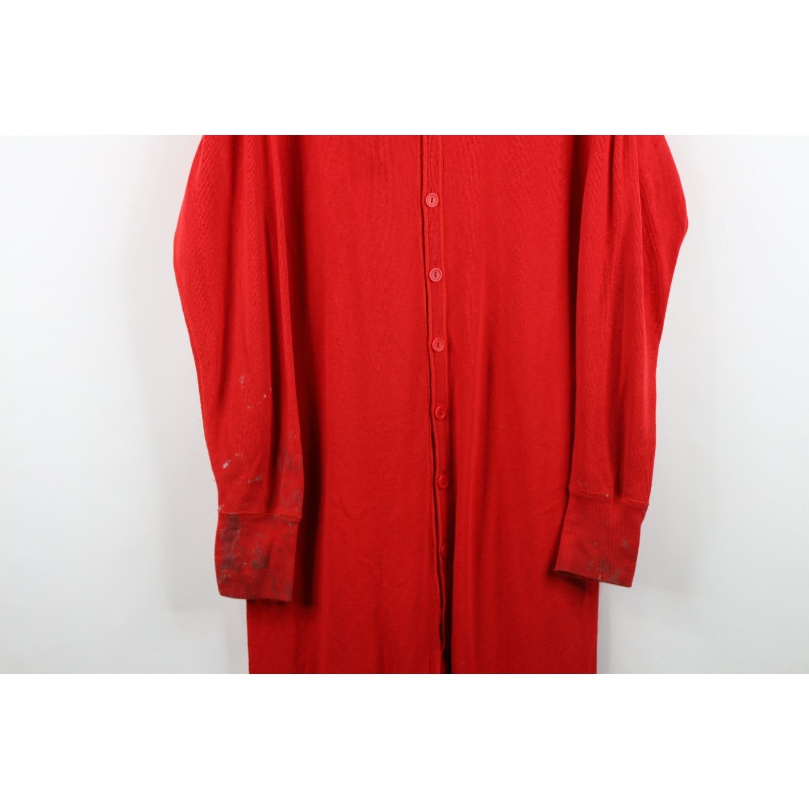 Vintage Vintage 90s Streetwear Ribbed Knit Union Suit Pajamas Size US L / EU 52-54 / 3 - 3 Thumbnail