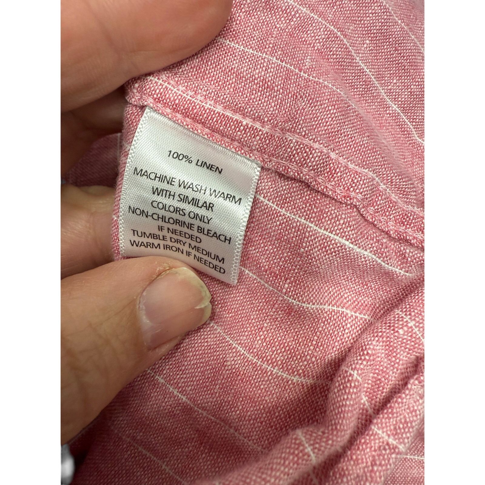 UNTUCKit UNTUCKit Men's Shirt sz XXXL Short Sleeve Linen #G674 Size US XXL / EU 58 / 5 - 4 Thumbnail