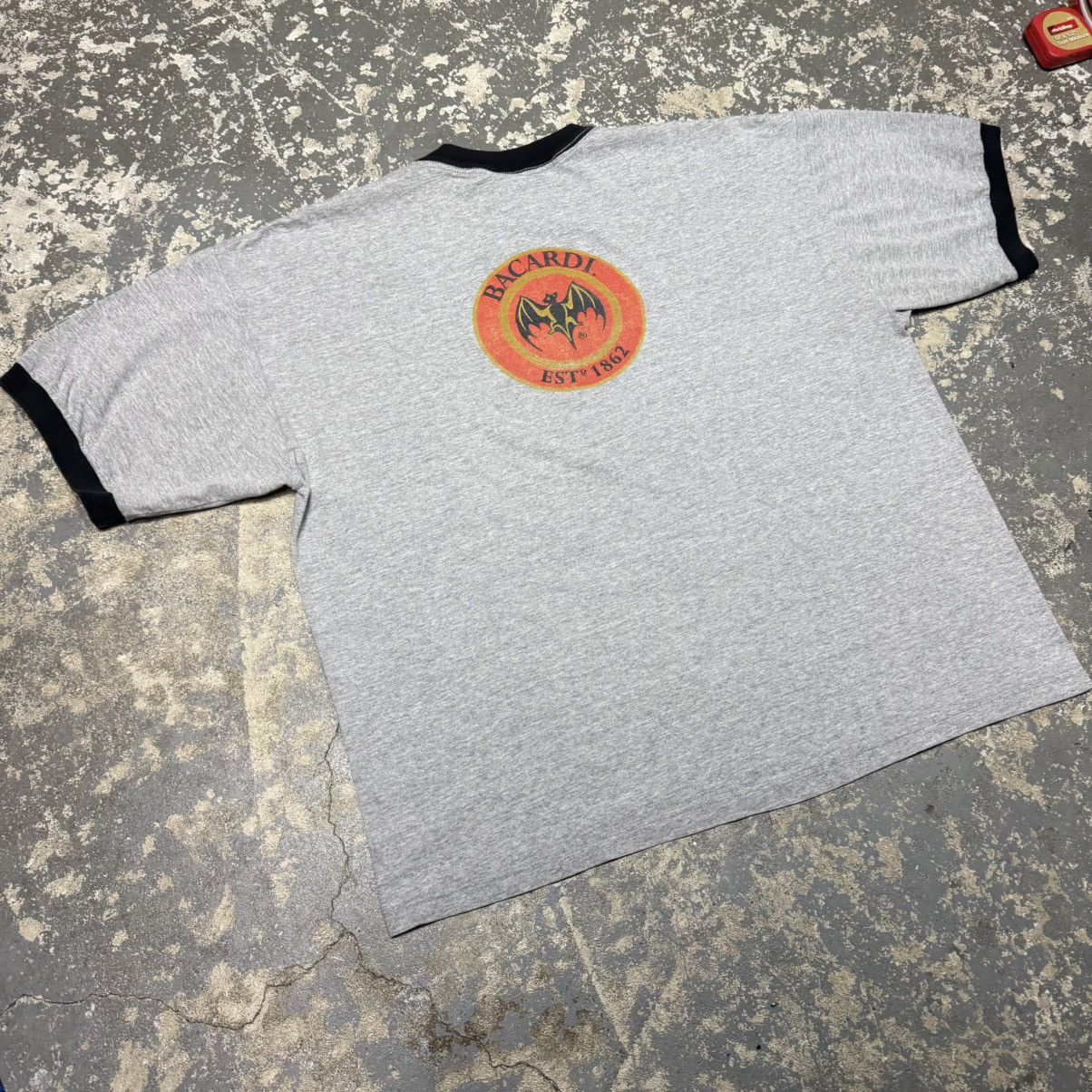 Vintage Vintage Bacardi Bat Grey Beer Alcohol Tshirt 90s Size US XL / EU 56 / 4 - 12 Thumbnail
