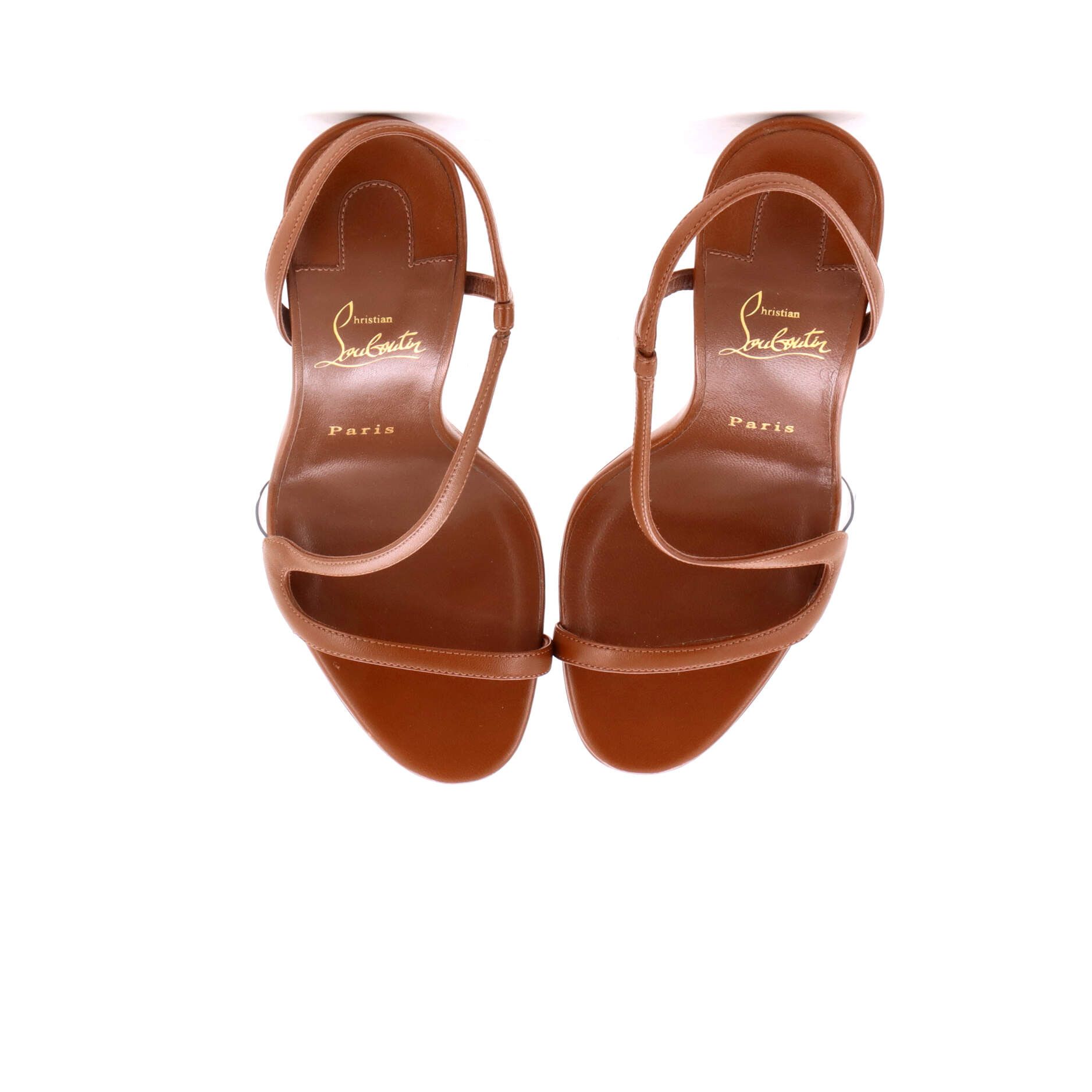 Christian Louboutin Women's rosalie slingback heeled sandals leather 100 Size ONE SIZE - 1 Thumbnail