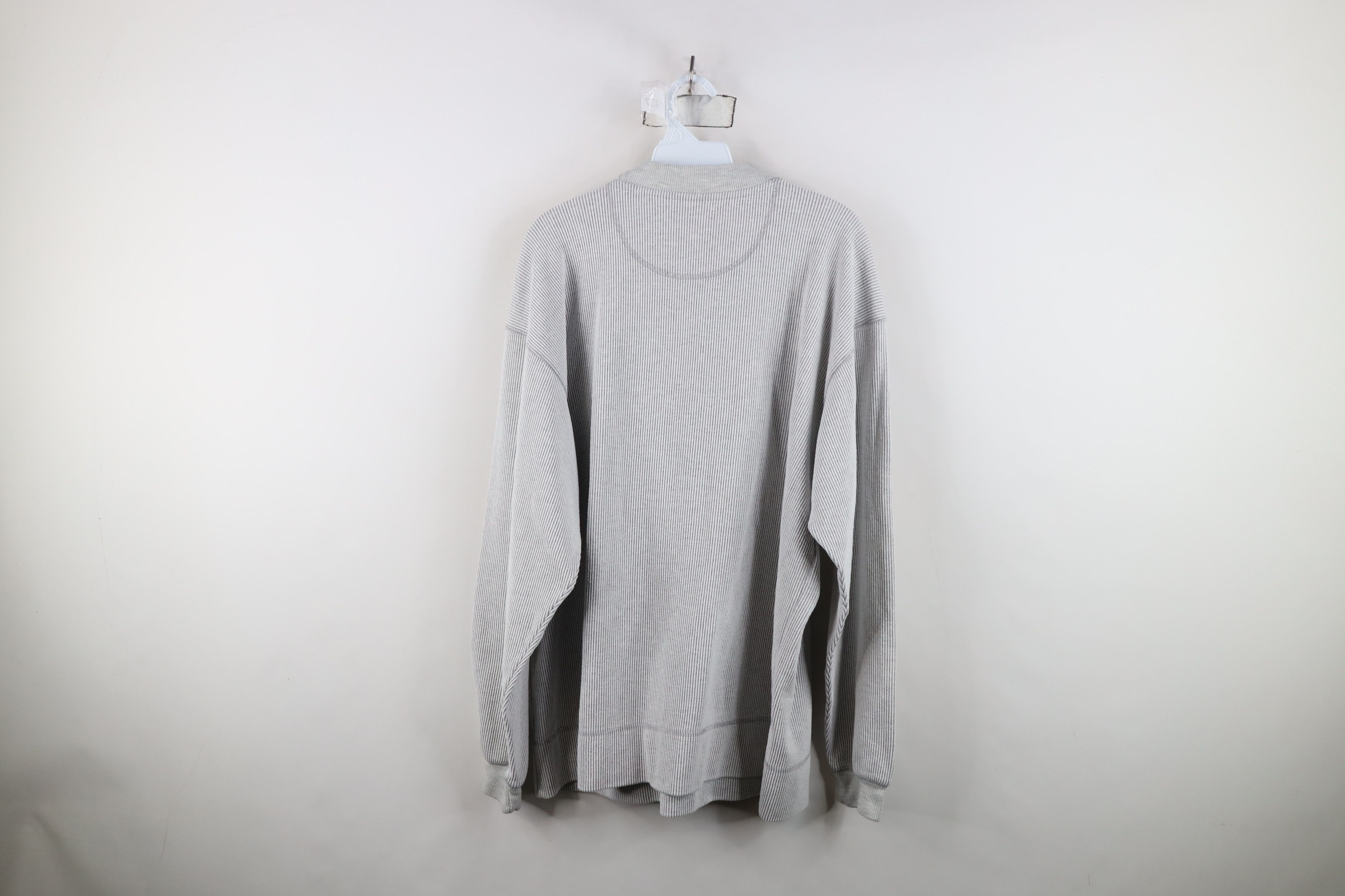 Vintage Vintage 90s State University Ribbed Knit Sweatshirt Gray Size US L / EU 52-54 / 3 - 8 Thumbnail