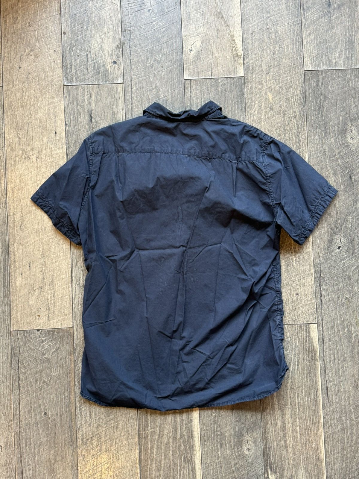 Stone Island Stone Island Navy Short Sleeve Button Up Shirt - Medium Size US M / EU 48-50 / 2 - 6 Thumbnail