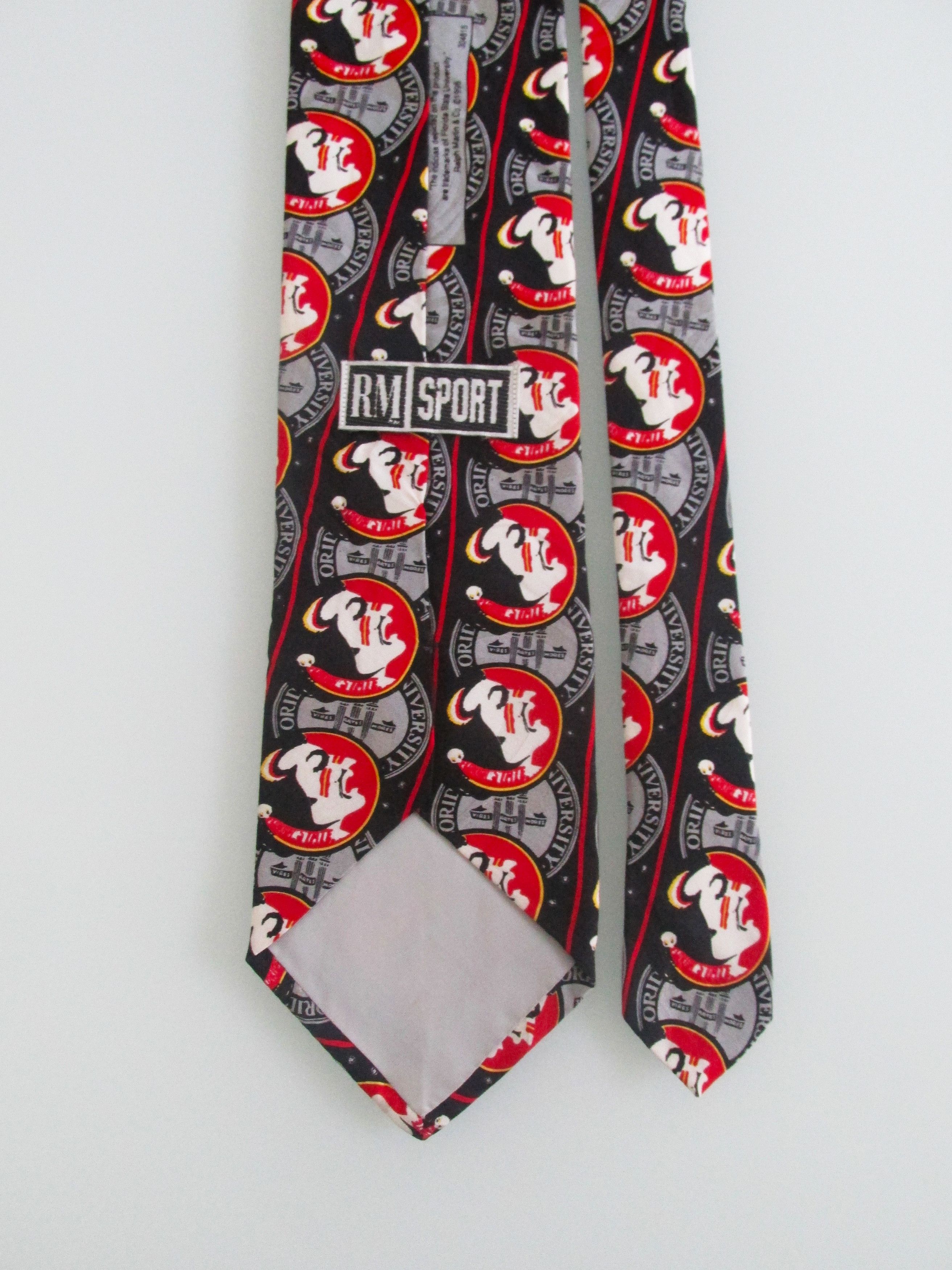 Ralph Marlin Vintage Florida State University Men's Silk Tie Size ONE SIZE - 3 Thumbnail