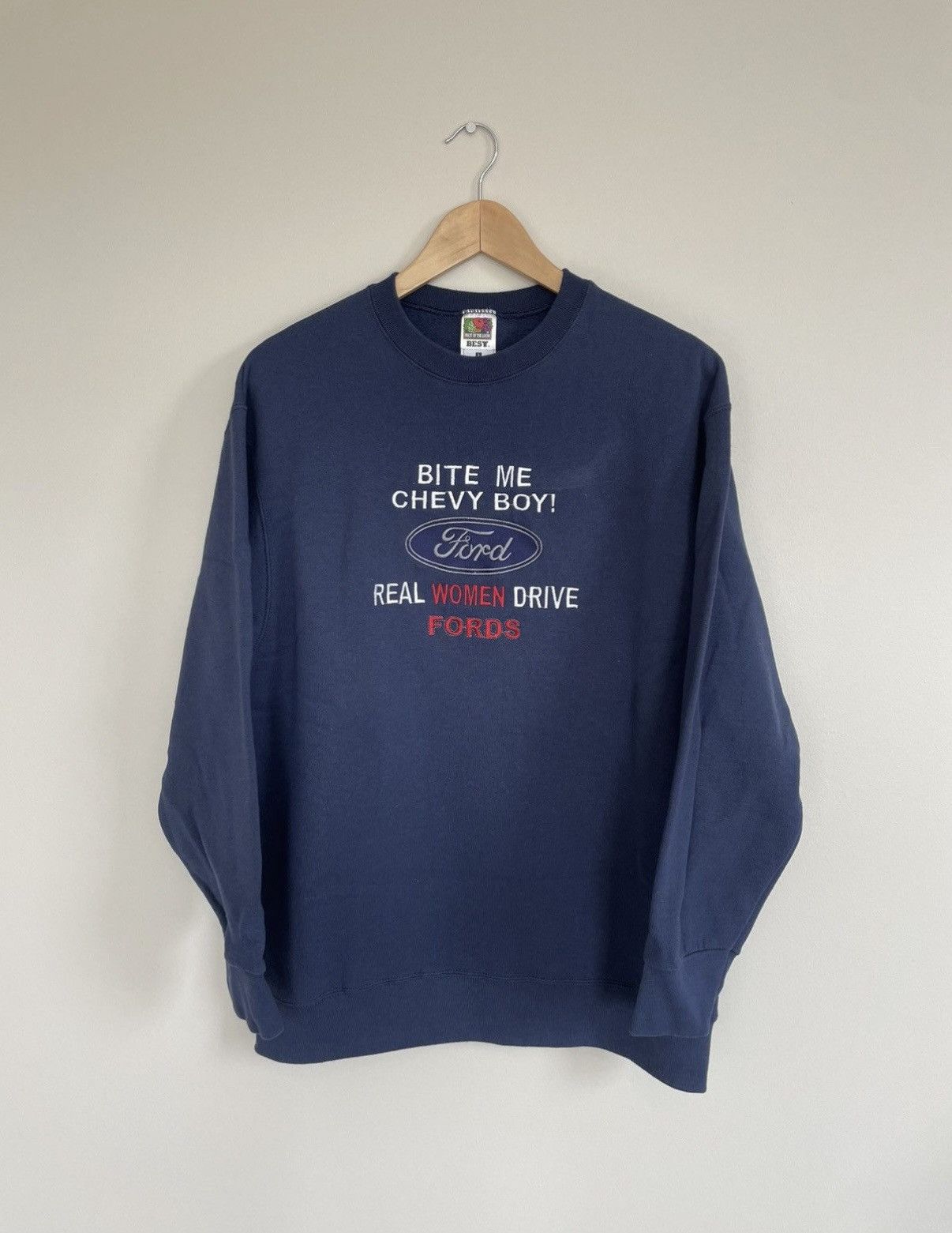 Ford vintage y2k real women drive fords chevy crewneck Size US L / EU 52-54 / 3 - 1 Thumbnail