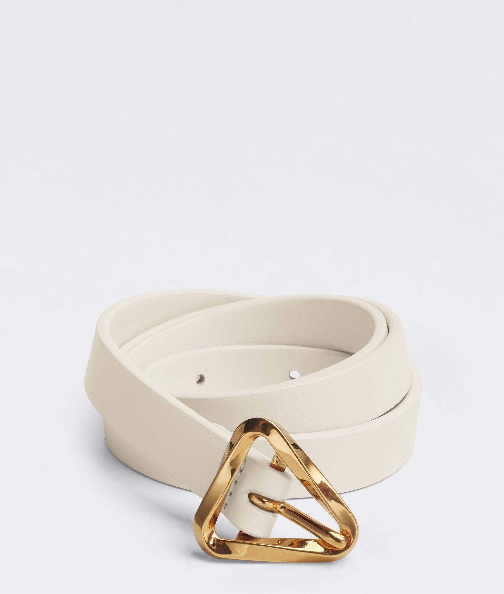 Bottega Veneta o1n1vont0425 Size: 100 / Grasp Belt in White Size ONE SIZE - 1 Thumbnail