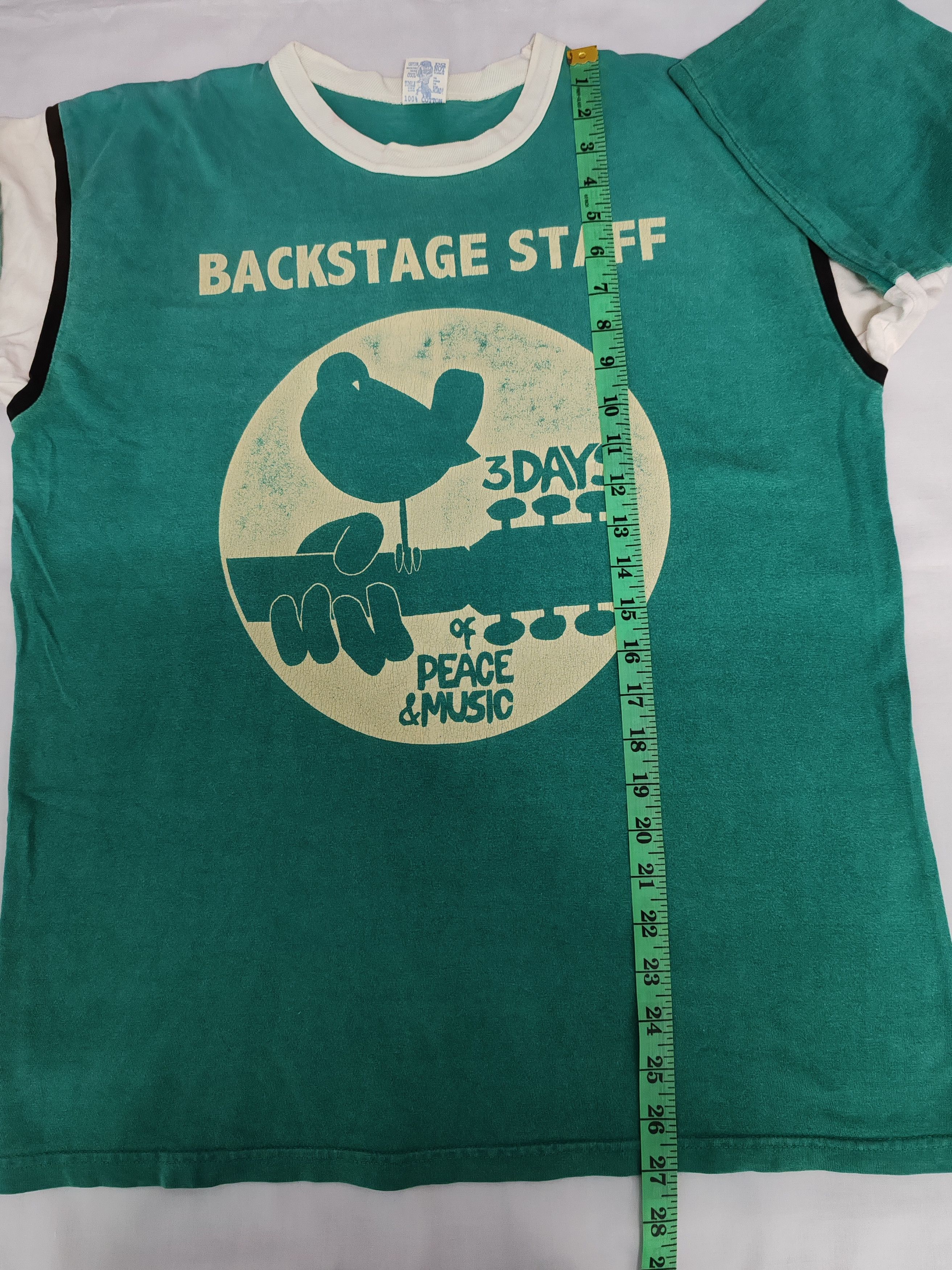 Band Tees Vintage Rare Woodstock Backstage Staff Tee Morrissey Bjork Size US M / EU 48-50 / 2 - 8 Thumbnail