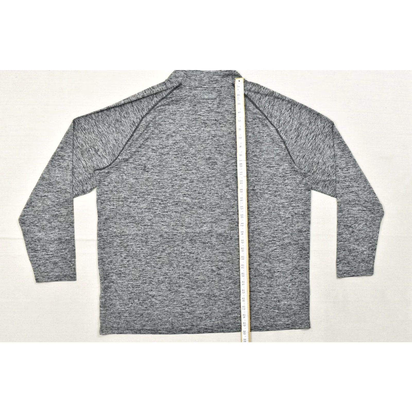 Under Armour Under Armour Mens 2XL Gray Space Dye Quarter Zip Pullover Mock Neck Long Sleeve Pullover HeatGear Casual Sweater Black/Gray (if color known) Size US XXL / EU 58 / 5 - 4 Thumbnail