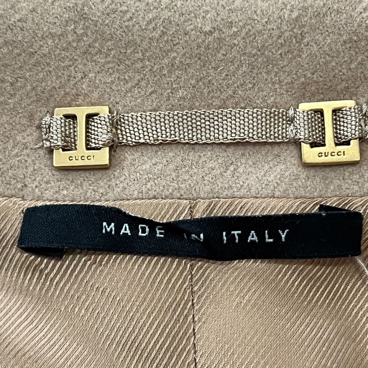 Gucci GUCCI × TOM FORD 03AW Belt Stand Collar Hidden Placket Coat Size XS / US 0-2 / IT 36-38 - 6 Thumbnail