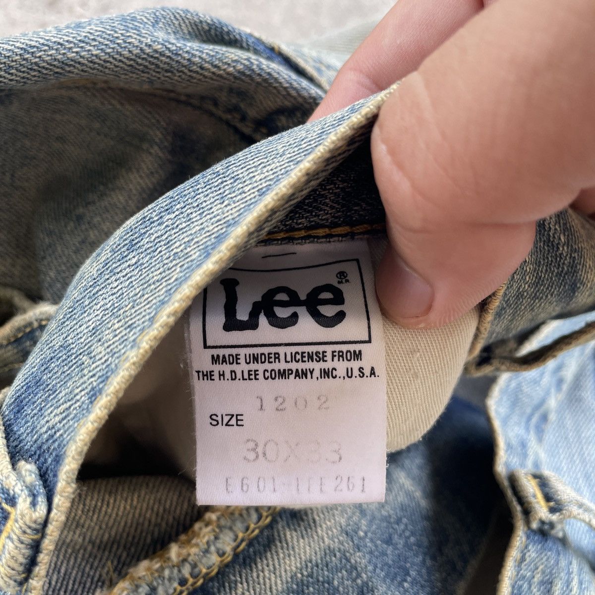 Japanese Brand Vintage Japan Lee Rusty Faded Distressed Jeans Denim Pants Size US 30 / EU 46 - 9 Thumbnail