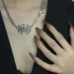 VIBE Wings Punk Necklace Grunge Chain Size ONE SIZE - 4 Thumbnail