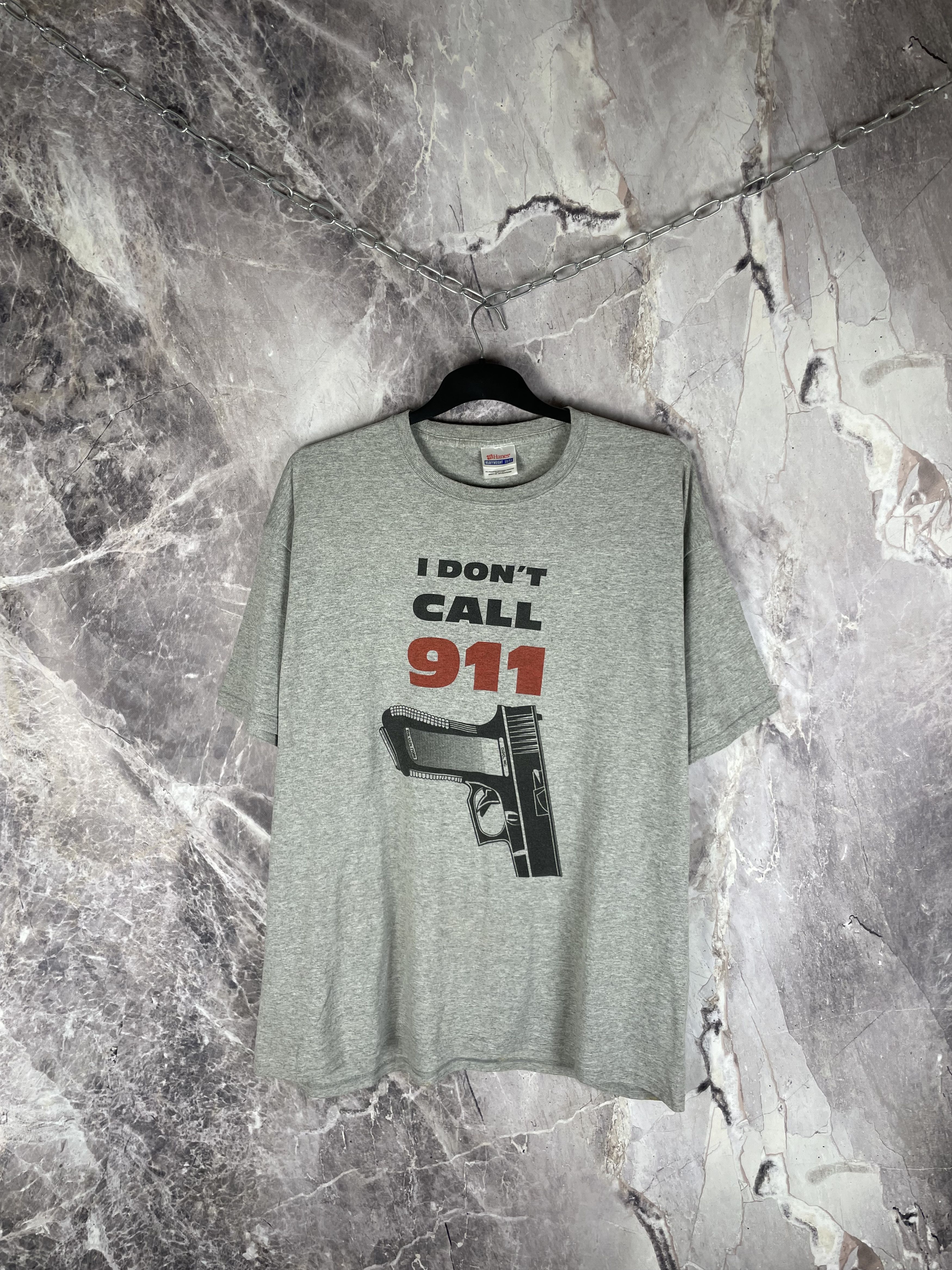Vintage Vintage I Don’t Call 911 T-Shirt Size US XXL / EU 58 / 5 - 2 Thumbnail