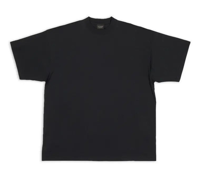 Balenciaga o1srvl11e0525 T-Shirt Oversized in Black Size US L / EU 52-54 / 3 - 7 Thumbnail