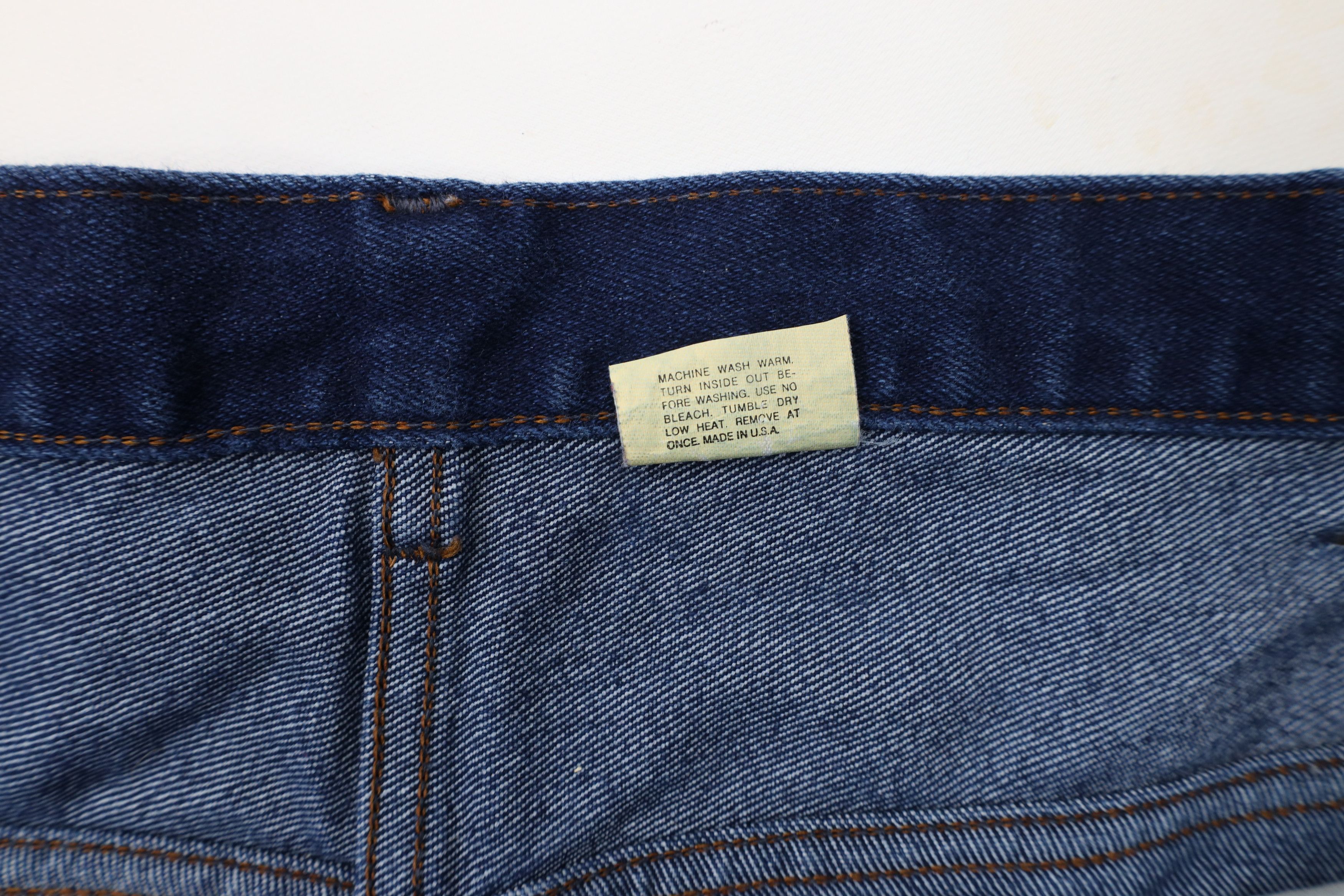 Vintage Vintage 70s Streetwear Bootcut Western Denim Jeans Blue USA Size US 44 / EU 60 - 8 Thumbnail