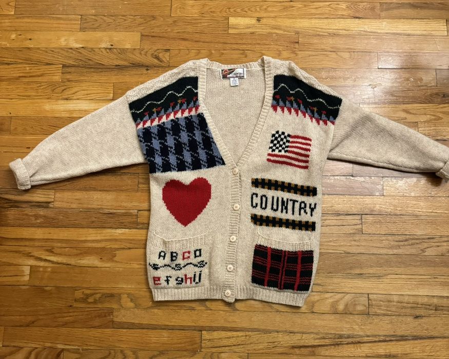 Vintage patchwork online cardigan