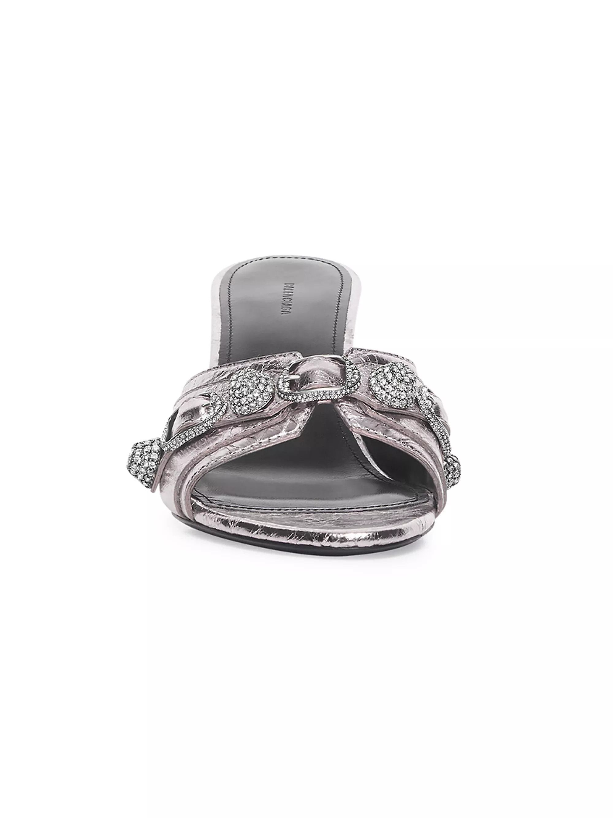 Balenciaga o1la1rc1a0425 Cagole Sandals in Silver Size US 4 / IT 34 - 2 Thumbnail