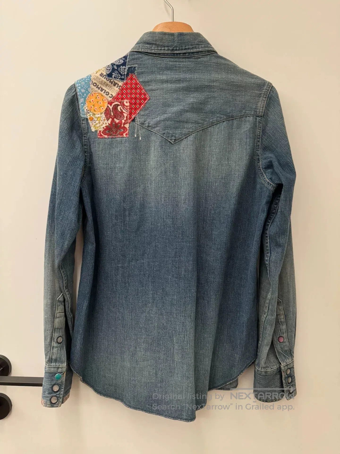 Hysteric Glamour Hysteric Glamour Embroidered Washed Denim Shirt. Size S / US 4 / IT 40 - 2 Thumbnail