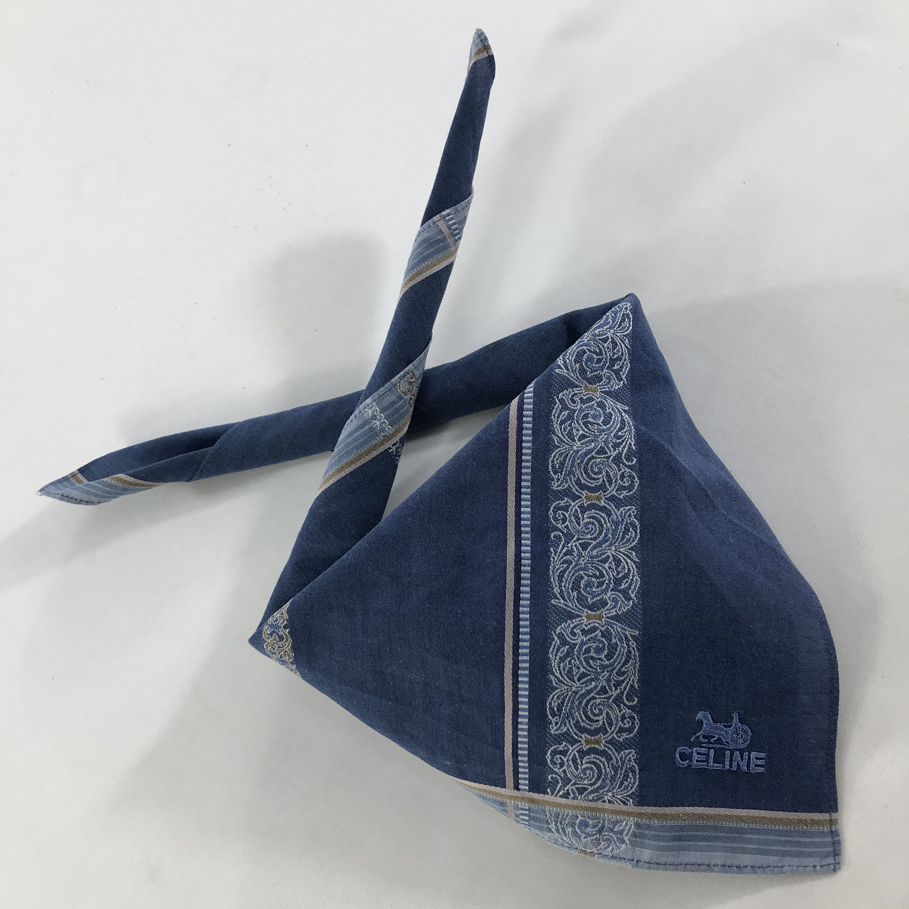 Celine × Vintage Celine Bandana / Handkerchief / Neckerchief - S1742 Size ONE SIZE - 4 Thumbnail