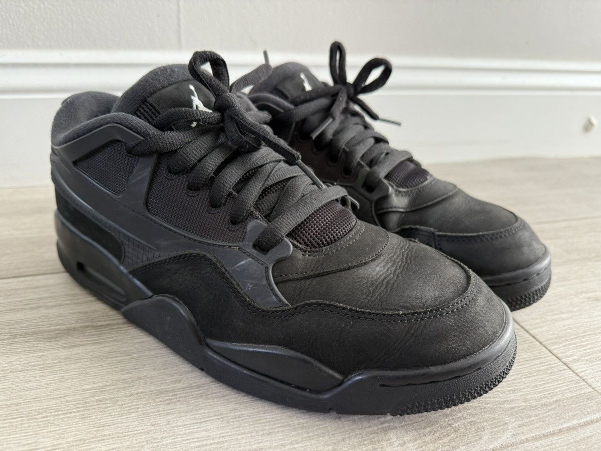 Jordan Brand Men's Air Jordan 4 RM Black Cat Black White Size 12 Used Size US 12 / EU 45 - 1 Thumbnail