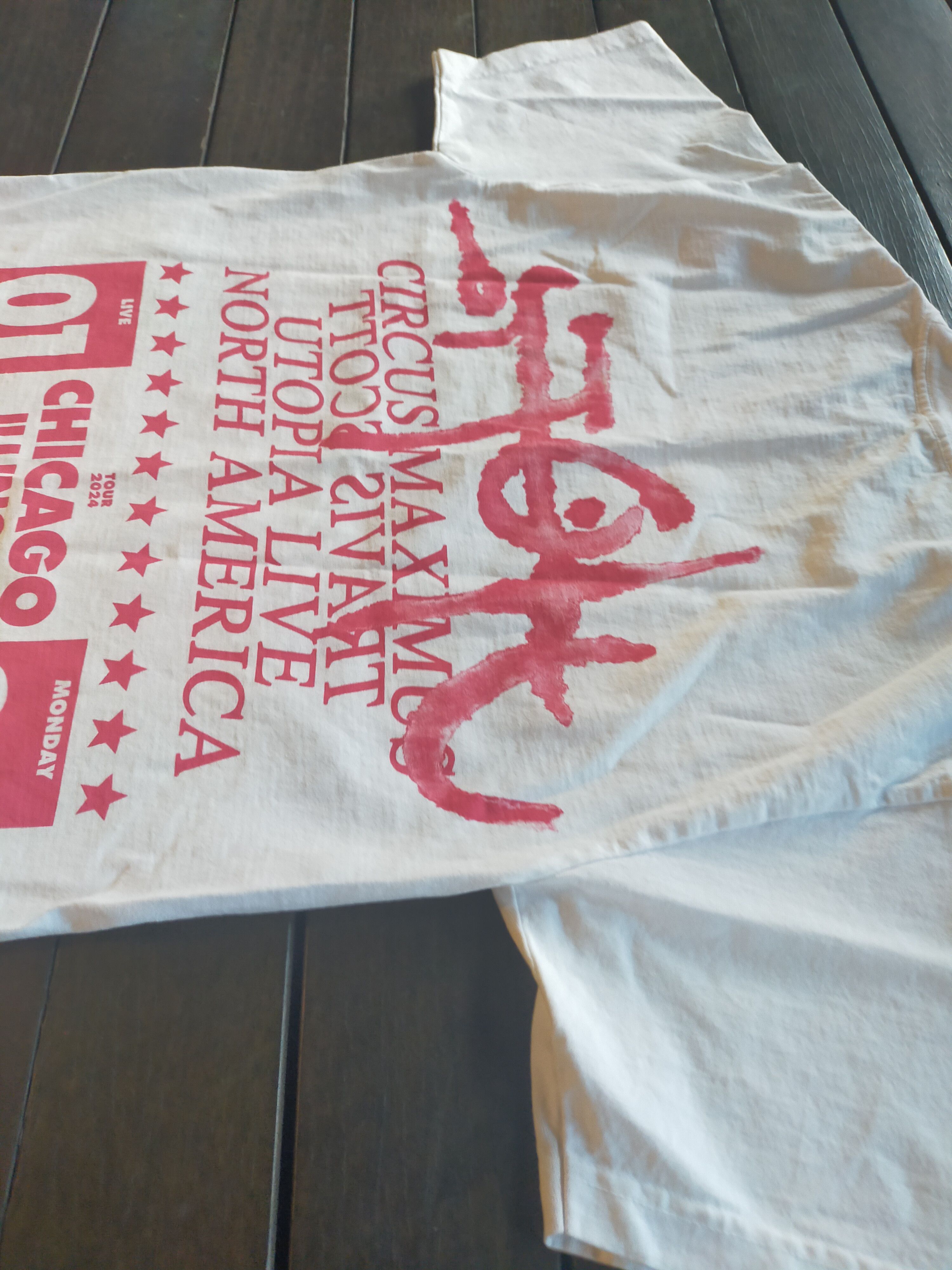 Travis Scott Travis Scott Utopia Chicago Illinois tour merch shirt Size US M / EU 48-50 / 2 - 13 Thumbnail