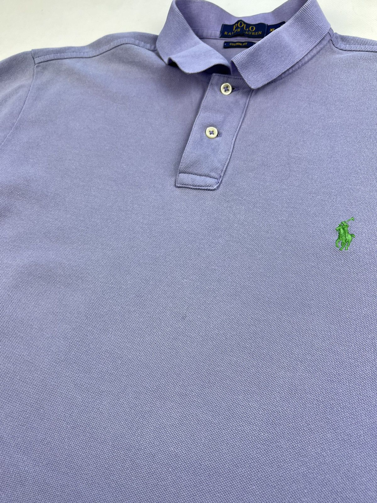 Designer × Polo Ralph Lauren Polo Ralph Lauren purple polo tee Y2K Size US XL / EU 56 / 4 - 4 Thumbnail