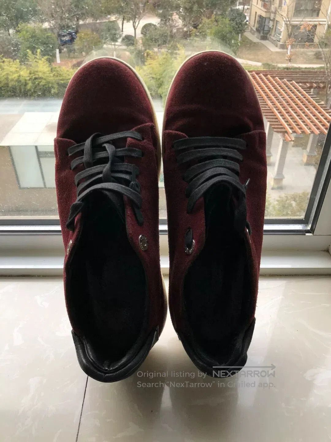 Louis Vuitton Louis Vuitton Men's Burgundy Sneakers. Size US 8 / EU 41 - 2 Thumbnail