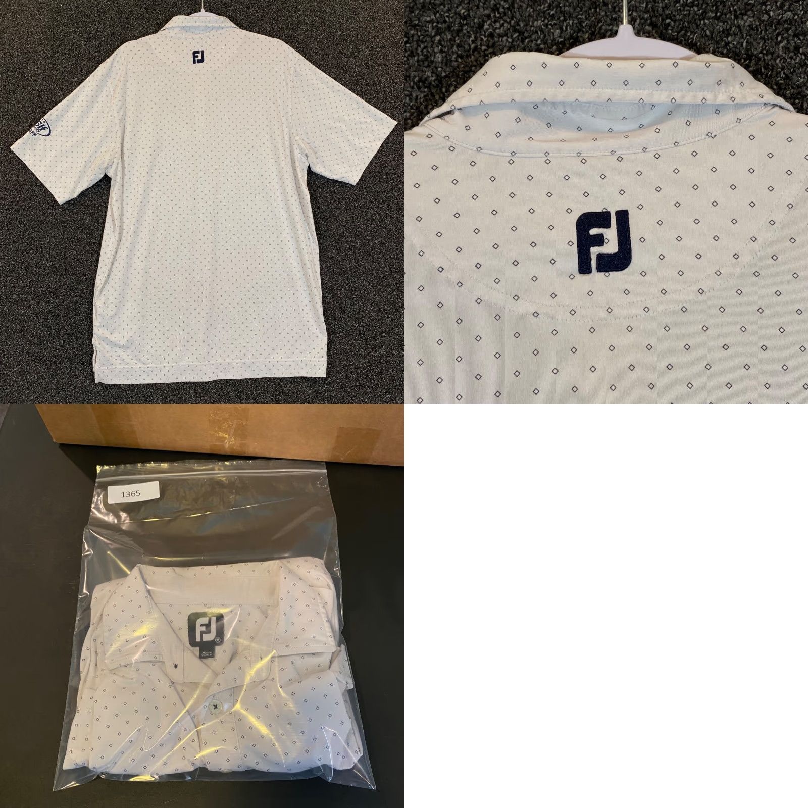 Footjoy FootJoy Polo Mens Medium White Golf Shirt Embroidered S/S Casual FJ Baltimore Size US M / EU 48-50 / 2 - 8 Thumbnail