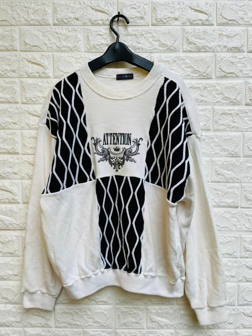 image of Vintage Willie Wood Attention Japanese Designer Fashion in White, Men's (Size Large)